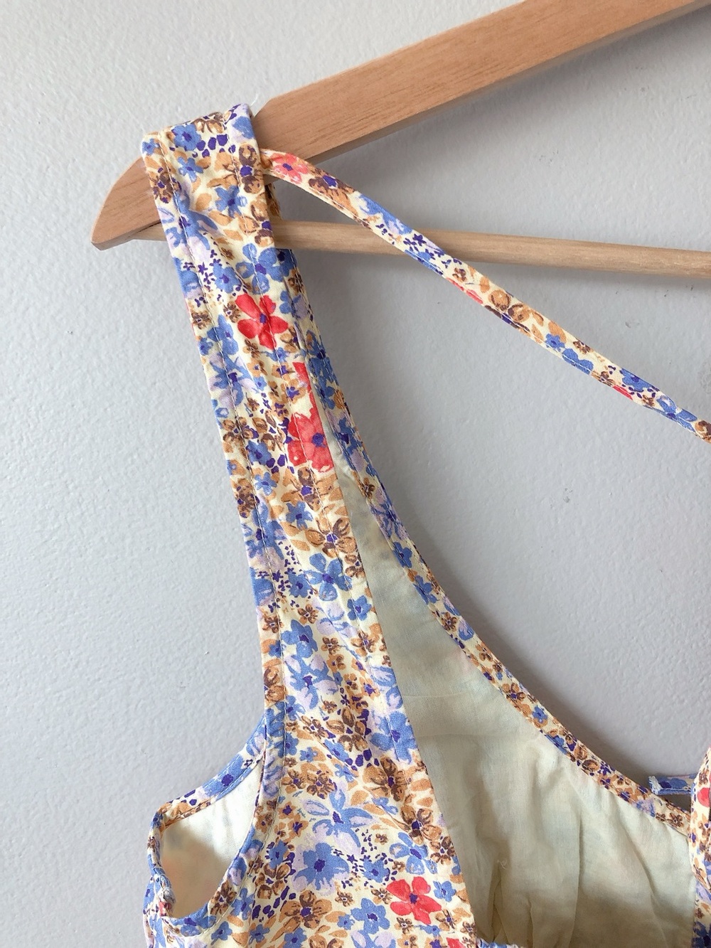 Free People Kiana lace printed tank top medium floral shirt - Picture 11 of 15